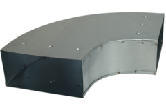Böj 90 grader 220x80 mm horisontellt för kanalisation