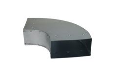 Böj 90 grader 220x80 mm horisontellt för kanalisation