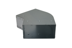 Böj 45 grader 220x80 mm horisontellt för kanalisation