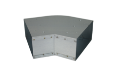 Böj 45 grader 220x80 mm horisontellt för kanalisation
