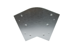 Böj 45 grader 220x80 mm horisontellt för kanalisation