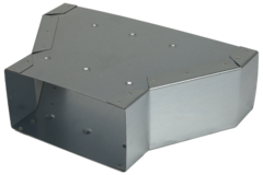 Reducerare 300x80 till 220x80 till galvaniserade rektangulära ventilationskanaler