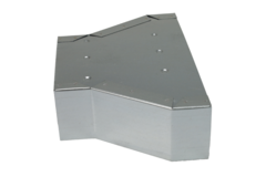 Reducerare 300x80 till 220x80 till galvaniserade rektangulära ventilationskanaler
