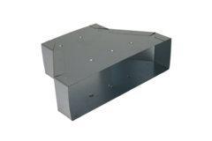 Reducerare 300x80 till 220x80 till galvaniserade rektangulära ventilationskanaler