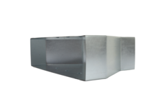 Reducerare 300x80 till 220x80 till galvaniserade rektangulära ventilationskanaler