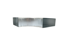 T-stycke 90 grader 300x80 - 300x80 till galvaniserad rektangulär ventilationskanal