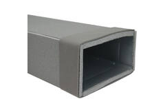 Thermoduct galvaniserade rektangulära ventilationskanaler 220x80 mm L=1500 mm