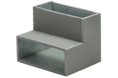 Thermoduct inbyggningsböj 90 grader 220x80 mm horisontell