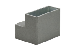 Thermoduct inbyggningsböj 90 grader 220x80 mm horisontell