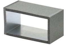 Thermoduct kopplingsstycke, 220x80 mm, L=100 mm
