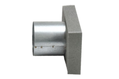 Thermoduct slutlock 220x80 mm med anslutning diameter 80 mm
