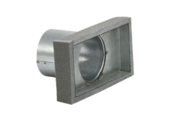 Thermoduct slutlock 220x80 mm med anslutning diameter 80 mm