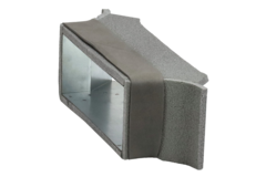 Thermoduct anslutning på sidan 220x80 mm till galvaniserade rektangulära ventilationskanaler