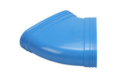 Wavin Ventiza Böj 45 grader PVC oval 195x80 mm horisontell M/M