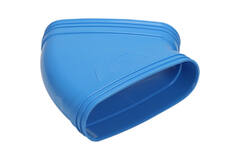 Wavin Ventiza Böj 45 grader PVC oval 195x80 mm horisontell M/M