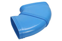 Wavin Ventiza Böj 90 grader PVC oval 235x80 mm horisontell M/M