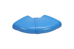 Wavin Ventiza Böj 90 grader PVC oval 235x80 mm horisontell M/M