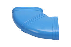 Wavin Ventiza Böj 90 grader PVC oval 235x80 mm horisontell M/M