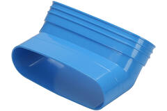 Wavin Ventiza Böj 45 grader PVC oval 235x80 mm vertikal M/S