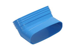 Wavin Ventiza Böj 45 grader PVC oval 235x80 mm vertikal M/S