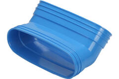 Wavin Ventiza Böj 45 grader PVC oval 235x80 mm vertikalt M/M