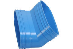 Wavin Ventiza Böj 45 grader PVC oval 235x80 mm vertikalt M/M