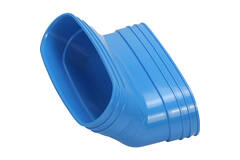 Wavin Ventiza Böj 45 grader PVC oval 235x80 mm vertikalt M/M