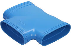 Wavin Ventiza T-stycke 90 grader PVC oval 235x80 mm M/M/M