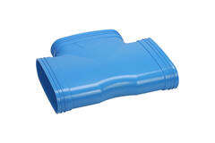Wavin Ventiza T-stycke 90 grader PVC oval 235x80 mm M/M/M