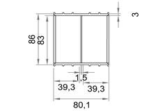 Wavin Ventiza Limhylsa PVC oval 195x80 mm M/M