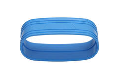 Wavin Ventiza Överskjutningsmuff PVC oval 235x80 mm M/M