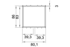 Wavin Ventiza Limhylsa PVC oval 195x80 mm M/M