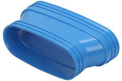 Wavin Ventiza Övergång PVC oval 235x80 mm till 195x80 mm M/M