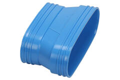 Wavin Ventiza Övergång PVC oval 235x80 mm till 195x80 mm M/M