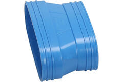 Wavin Ventiza Övergång PVC oval 235x80 mm till 195x80 mm M/M