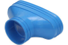 Wavin Ventiza Övergång PVC oval 195x80 mm till 80 mm M/M