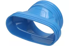 Wavin Ventiza Övergång PVC oval 195x80 mm till 125 mm M/M