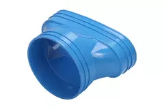 Wavin Ventiza Övergång PVC oval 195x80 mm till 125 mm M/M
