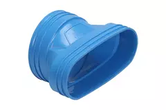 Wavin Ventiza Övergång PVC oval 195x80 mm till 125 mm M/M