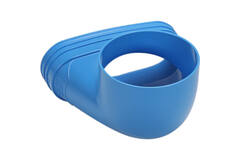 Wavin Ventiza Ändstycke 90 grader PVC oval 235x80x100 mm med diameter 160 mm M/M