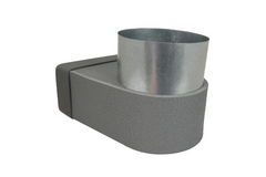 Thermoduct-krage 170 mm x 80 mm till diameter 150 mm för kanalisation