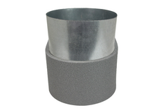 Thermoduct lepe hörnstycke enkel symmetriskt 220x80 mm till diameter 150 mm
