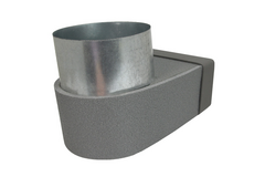 Thermoduct lepe hörnstycke enkel symmetriskt 220x80 mm till diameter 150 mm