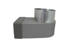 Thermoduct lepe hörnstycke enkel symmetriskt 220x80 mm till diameter 160 mm