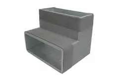 Thermoduct böj 90 grader 170x80 vertikal för kanalisation