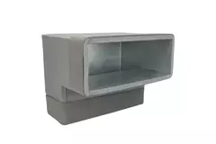 Thermoduct böj 90 grader 170x80 vertikal för kanalisation