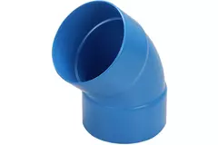 Wavin Ventiza 45 grader Böj PVC rund med diameter 80 mm M/M