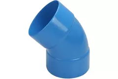 Wavin Ventiza 45 grader böj PVC rund med diameter 125 mm M/M