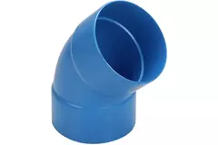 Wavin Ventiza 45 grader böj PVC rund med diameter 125 mm M/M