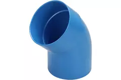Wavin Ventiza 45 grader böj PVC rund med diameter 160 mm M/S